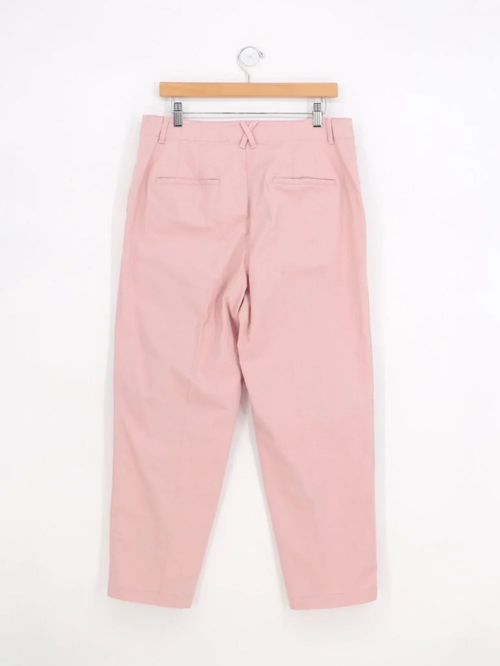 ANN TAYLOR Weekend Seamed Straight Ankle Pant in Dusty Pink Size 12 - Picture 2 of 8